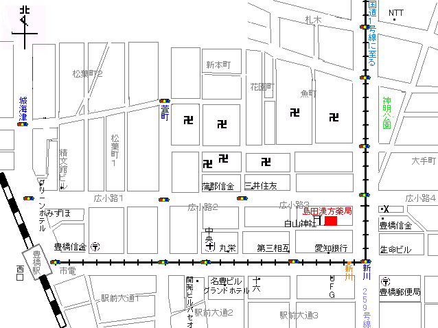 島田漢方薬局　地図